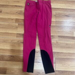 Pink and Black Equiline Riding Pants
